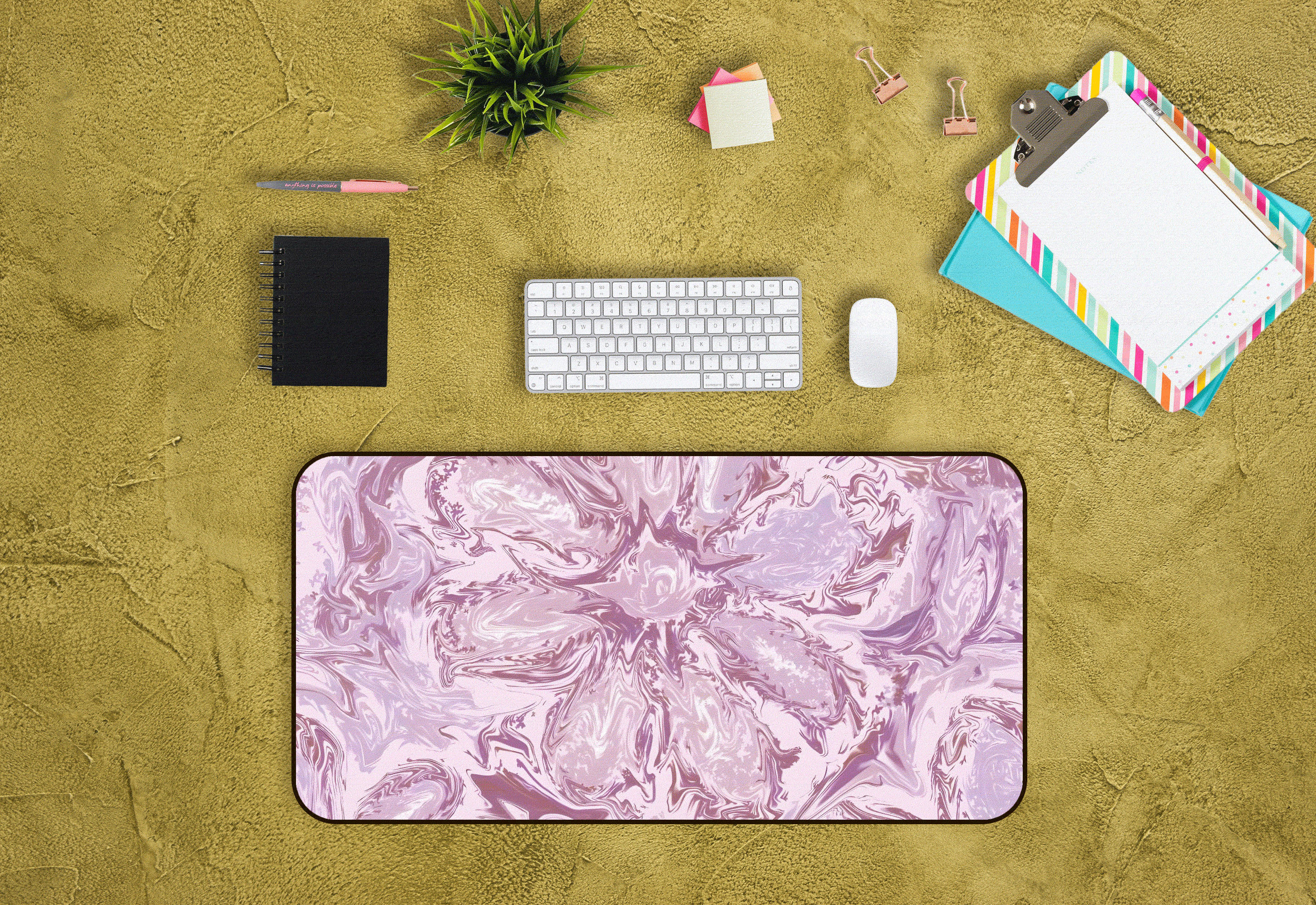 紫色大理石纹鼠标垫