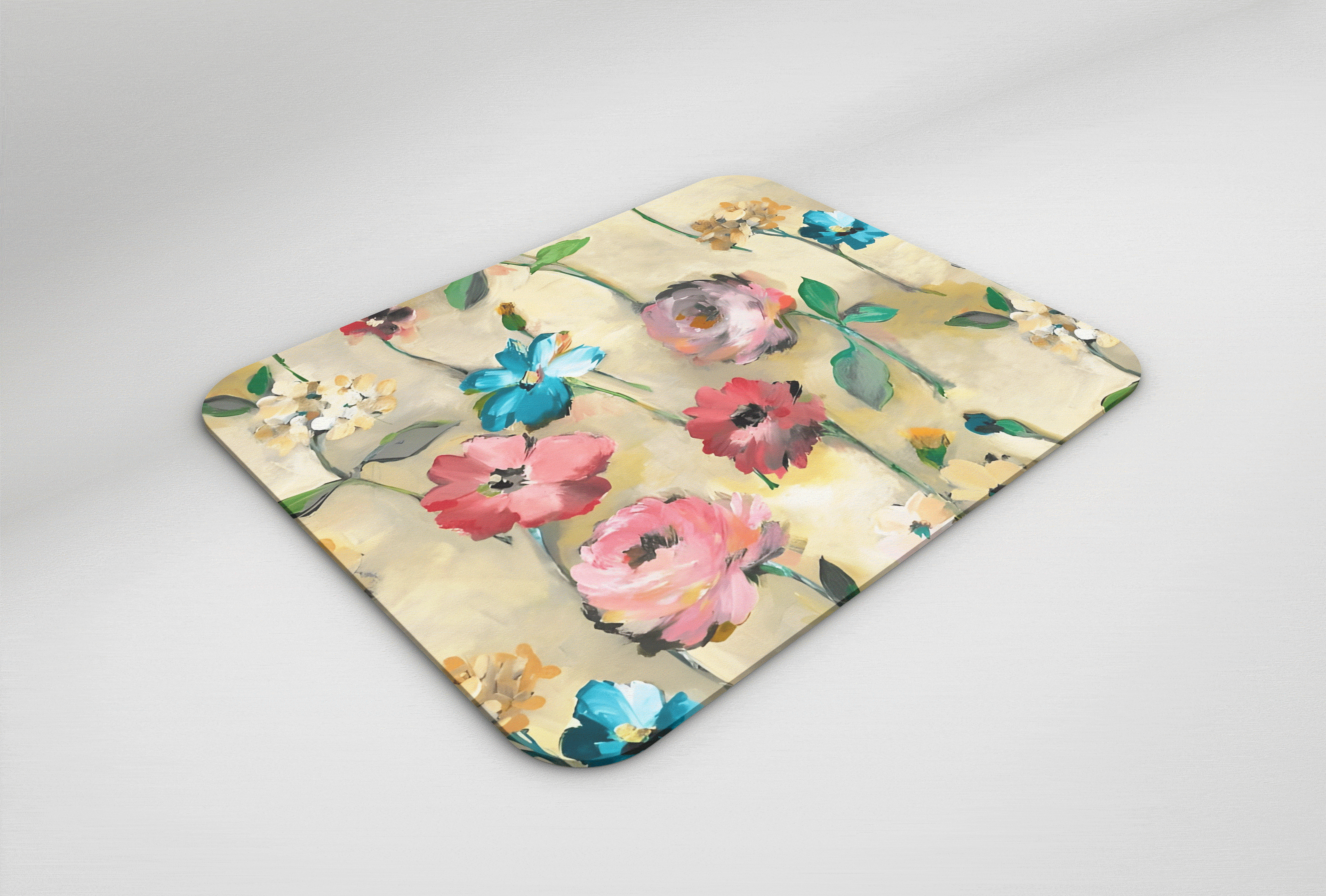 花卉图案鼠标垫