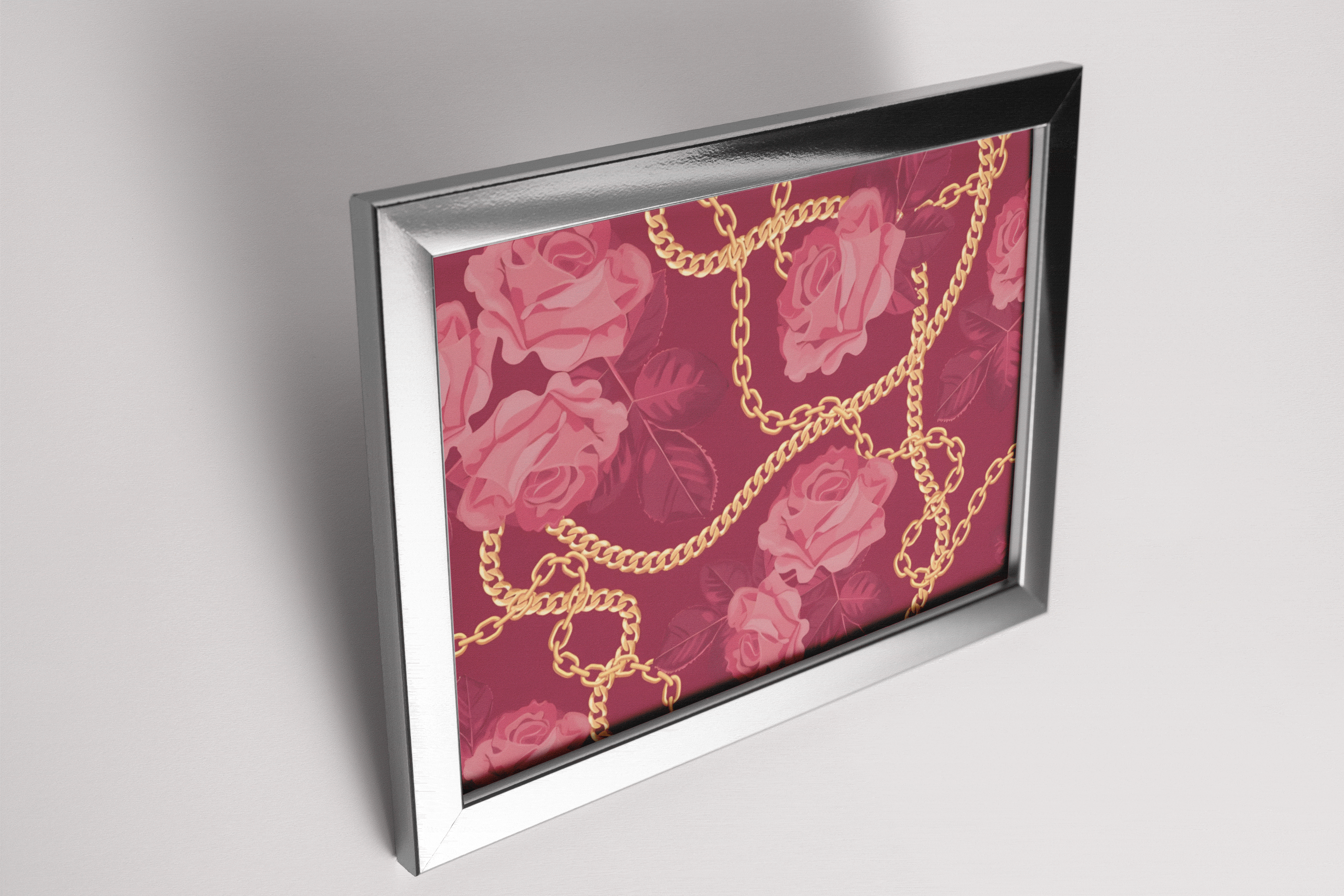 玫瑰金链装饰画