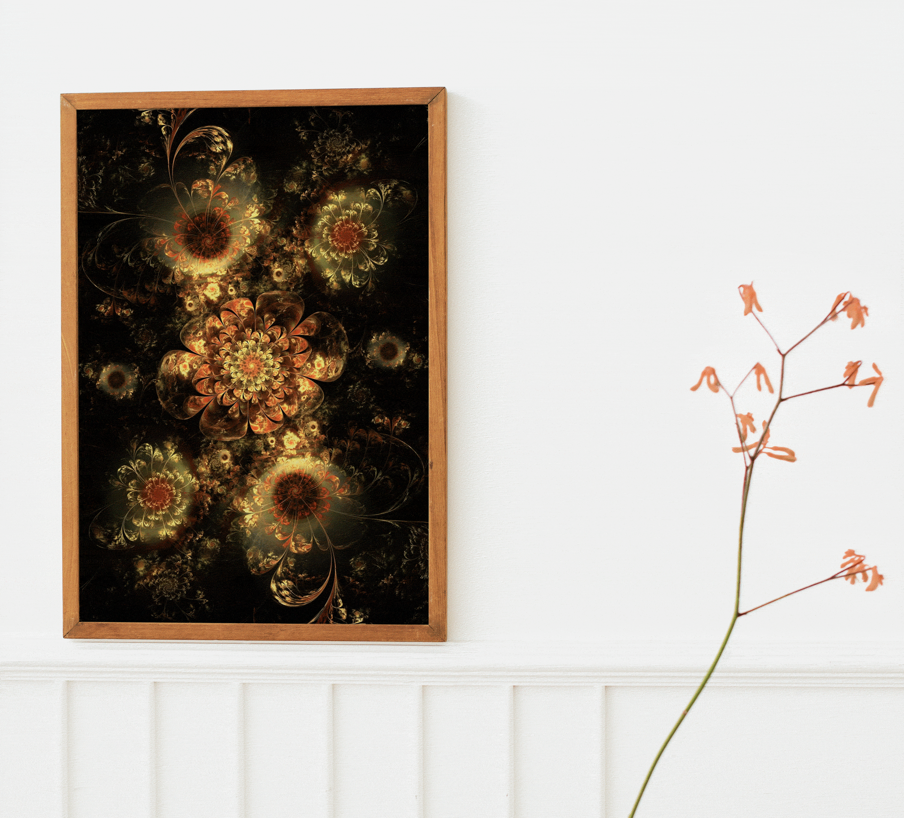 抽象花卉艺术画