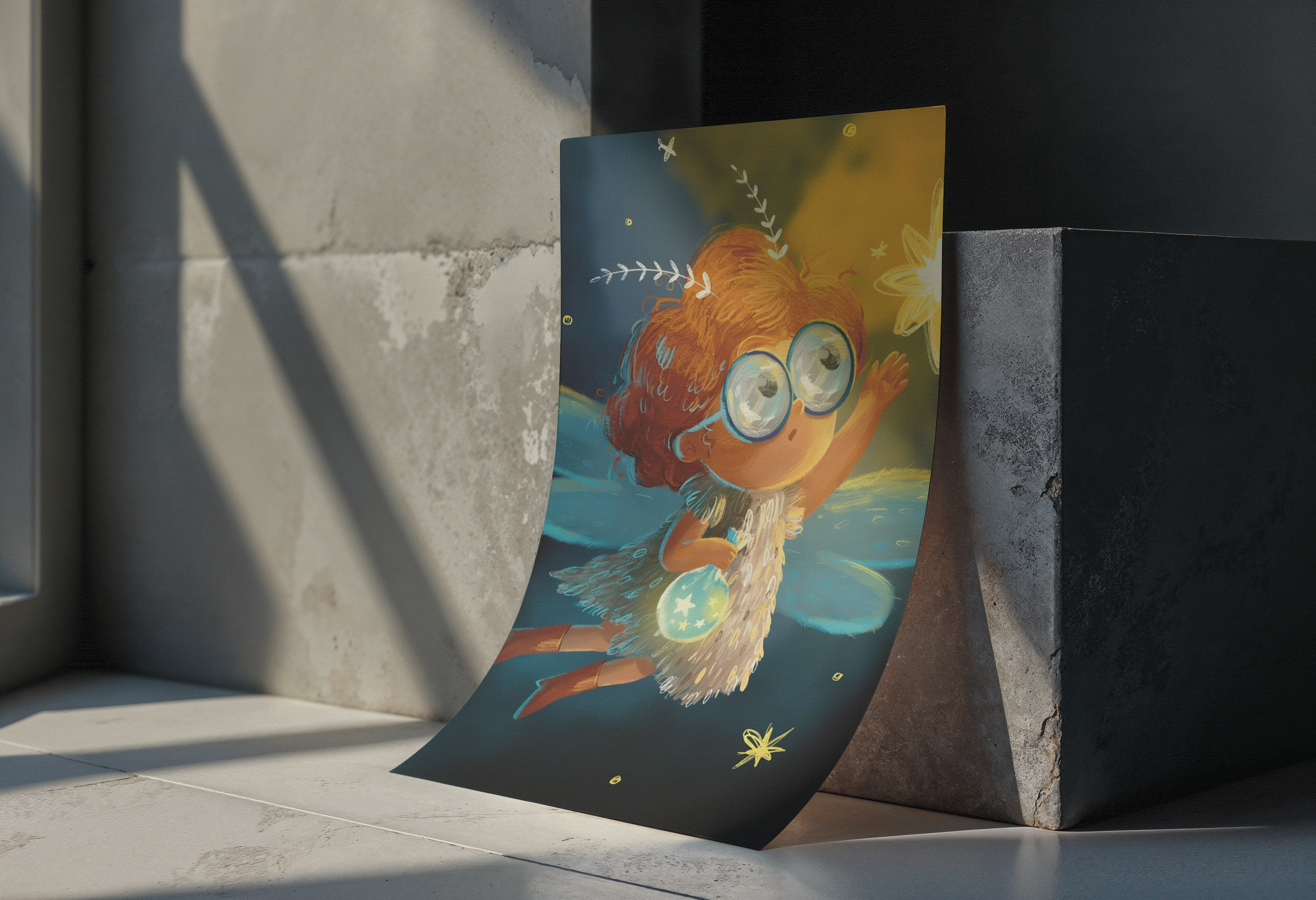 梦幻精灵插画海报