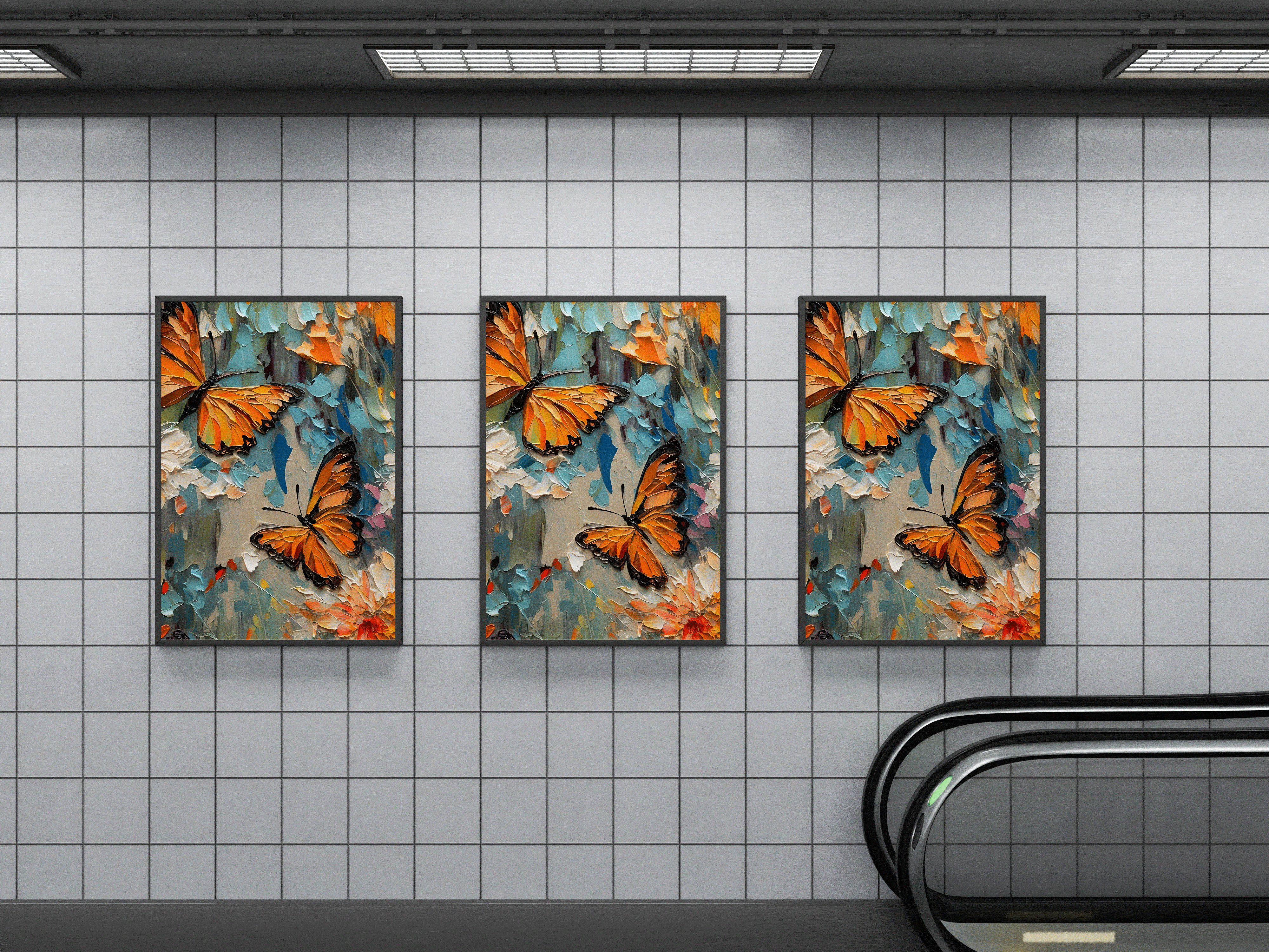 蝴蝶主题装饰画