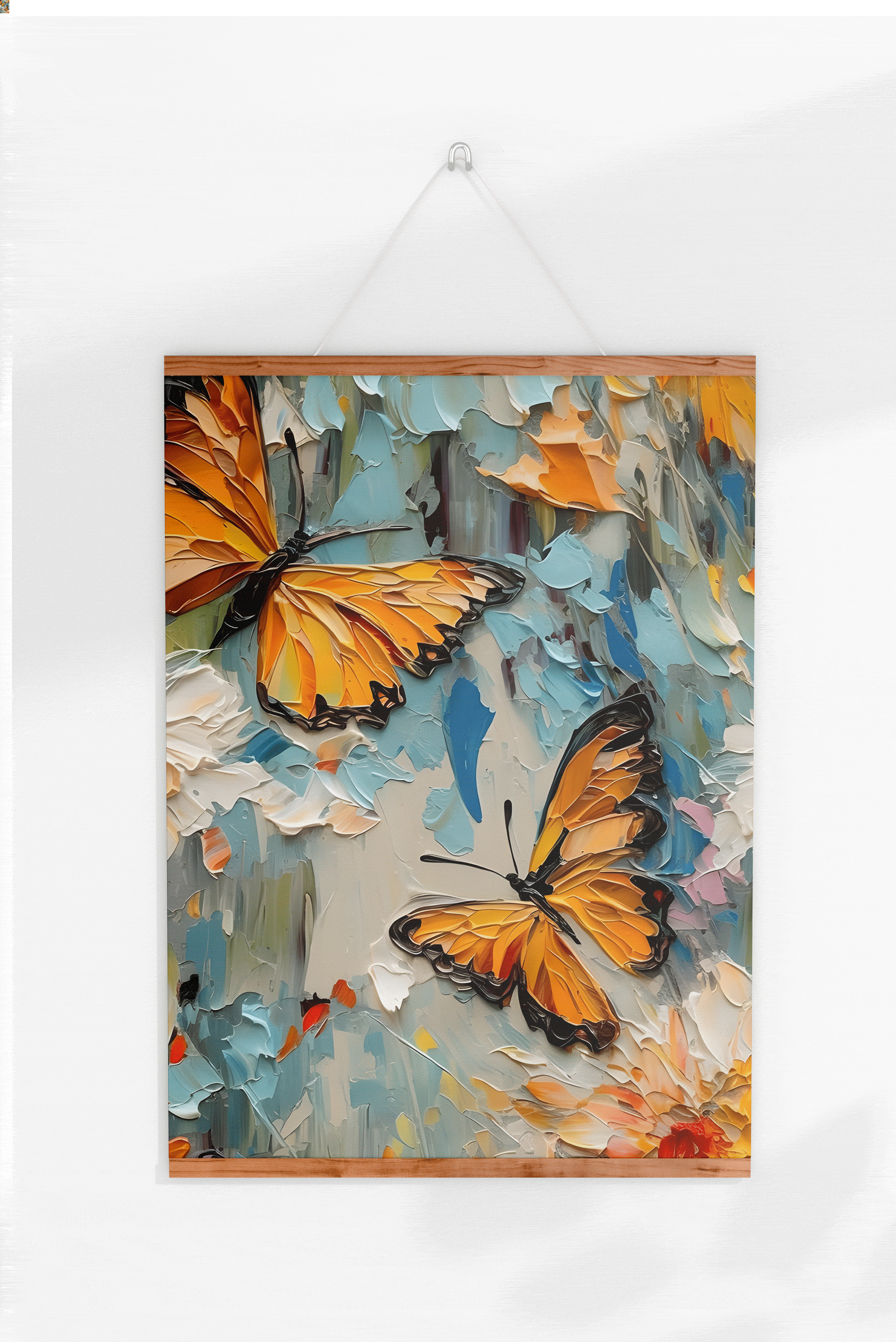 蝴蝶油画挂画