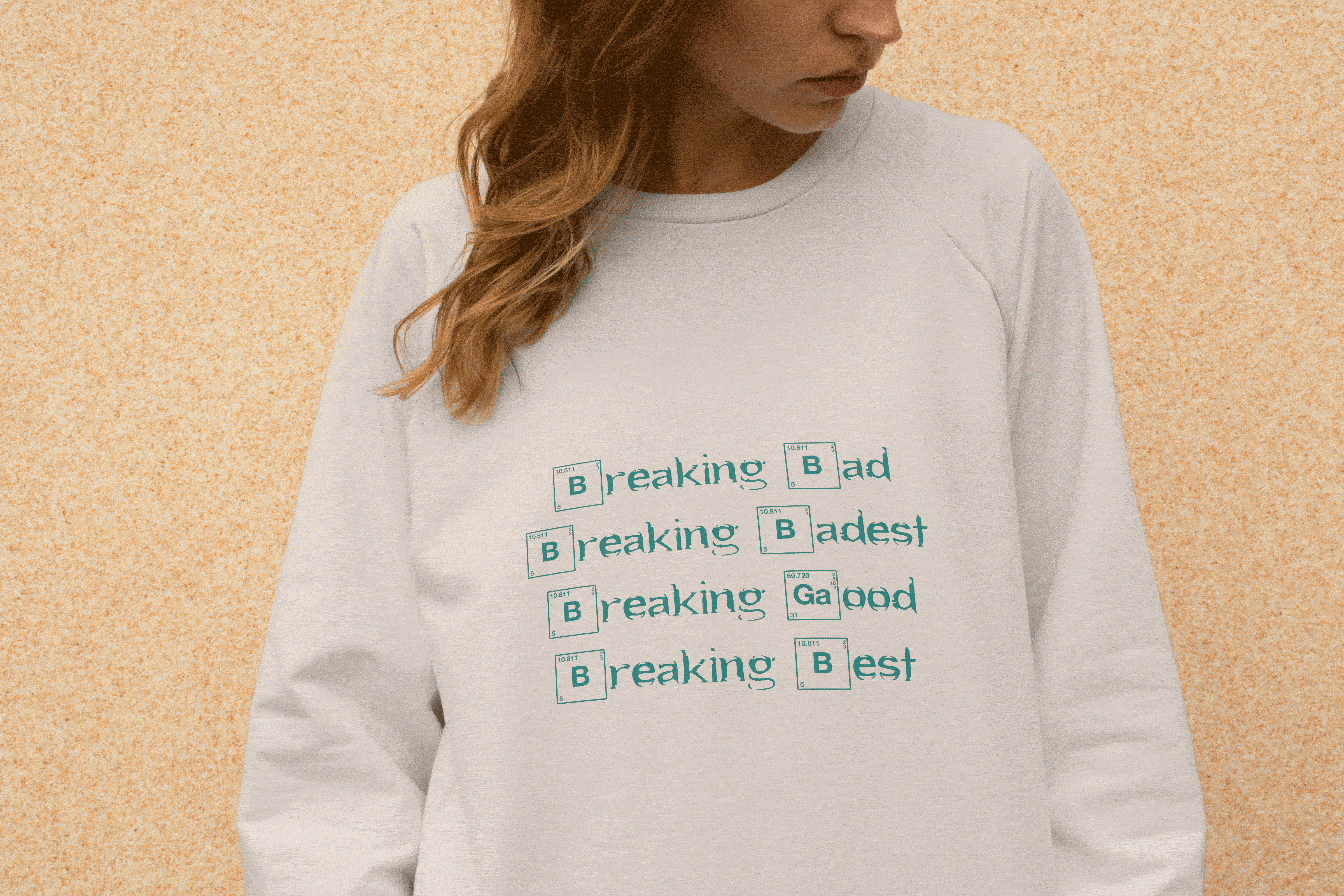 化学元素印花卫衣