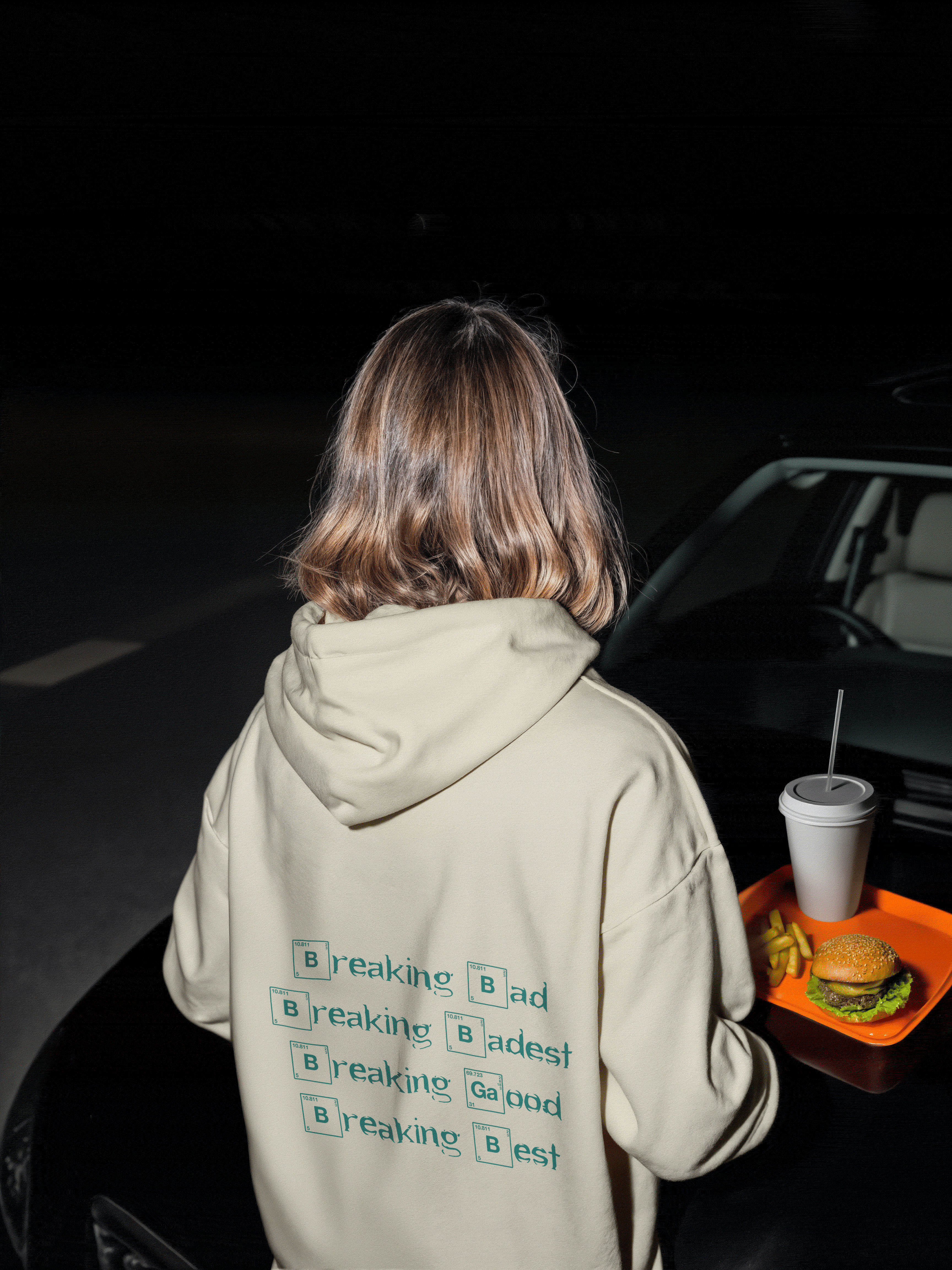 Breaking Bad印花连帽卫衣