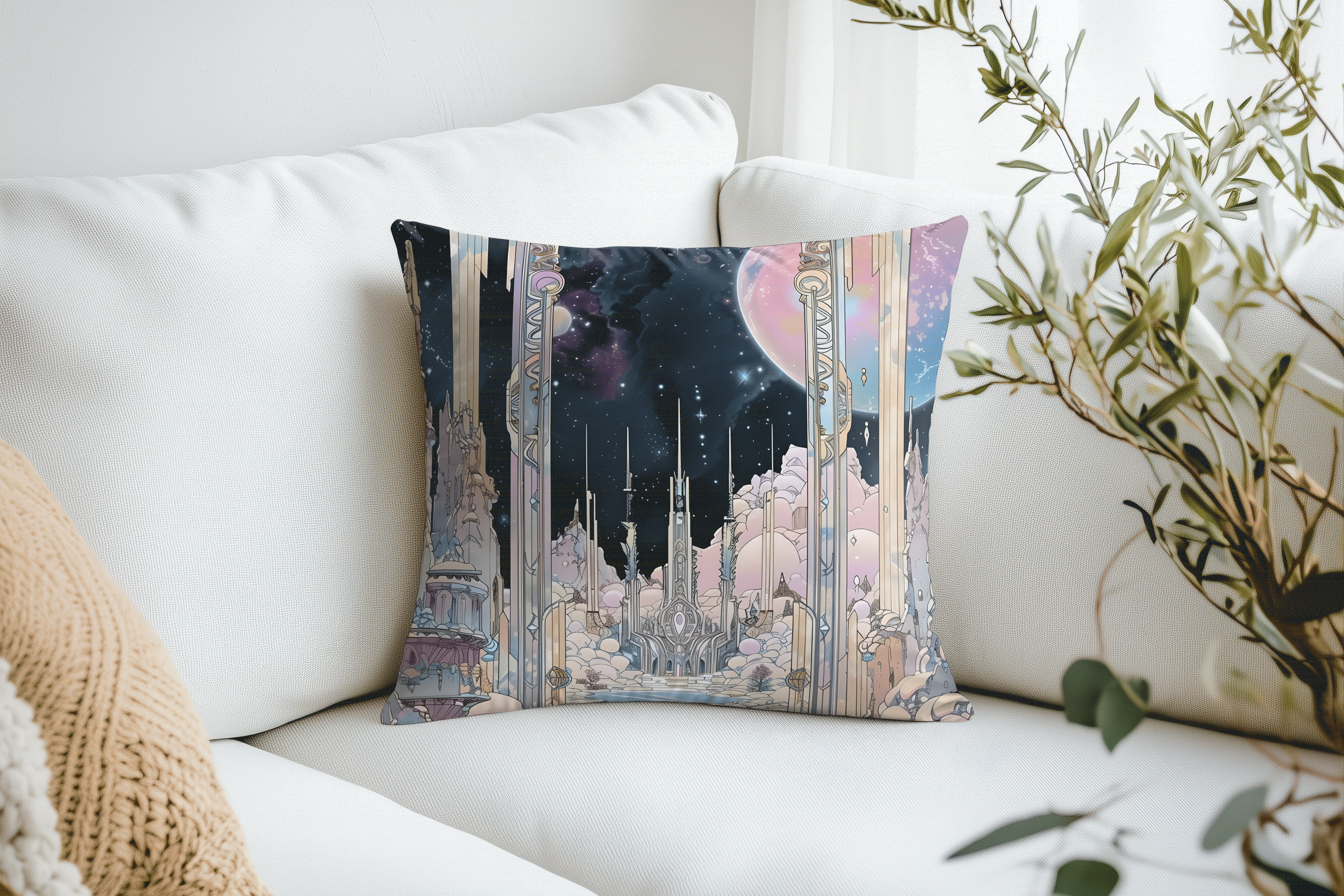 梦幻城堡抱枕