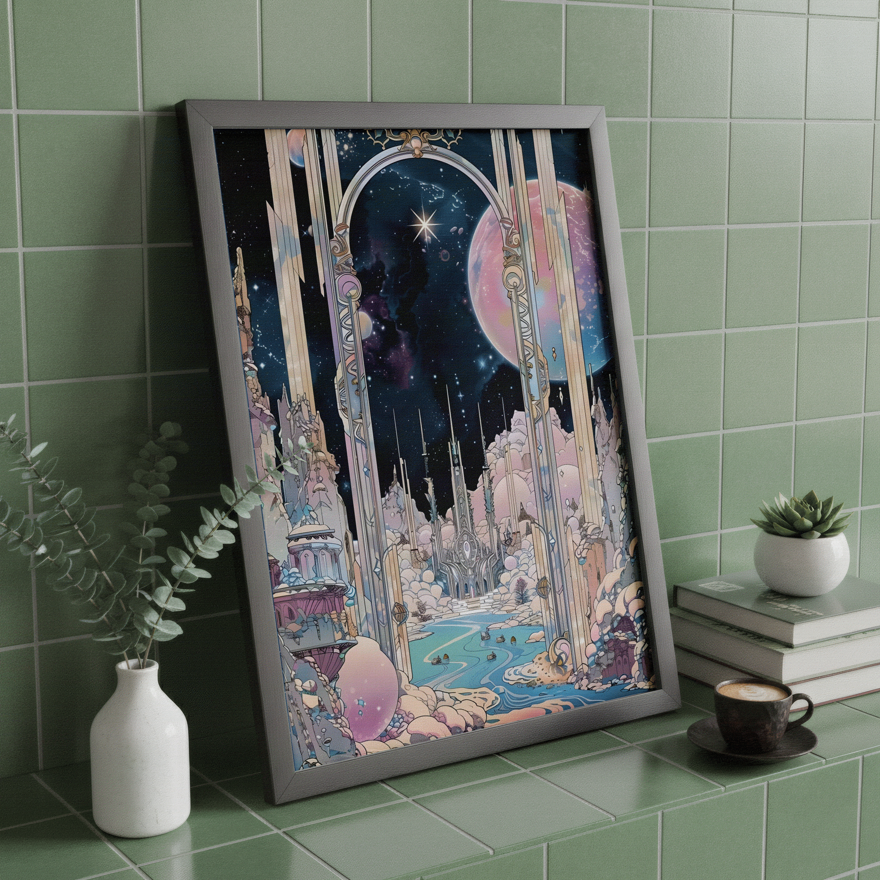 梦幻星空艺术画