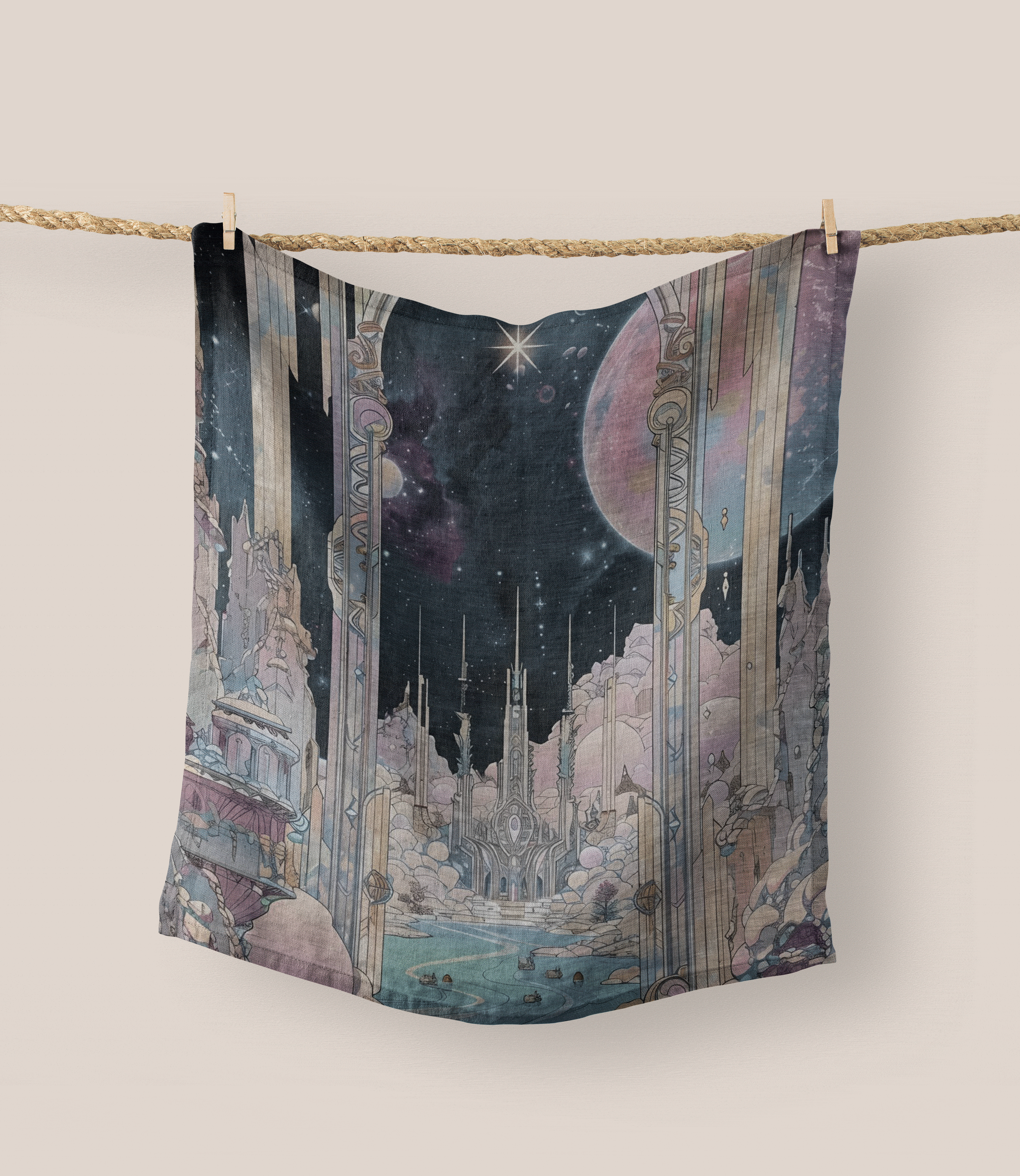 星空城堡挂毯