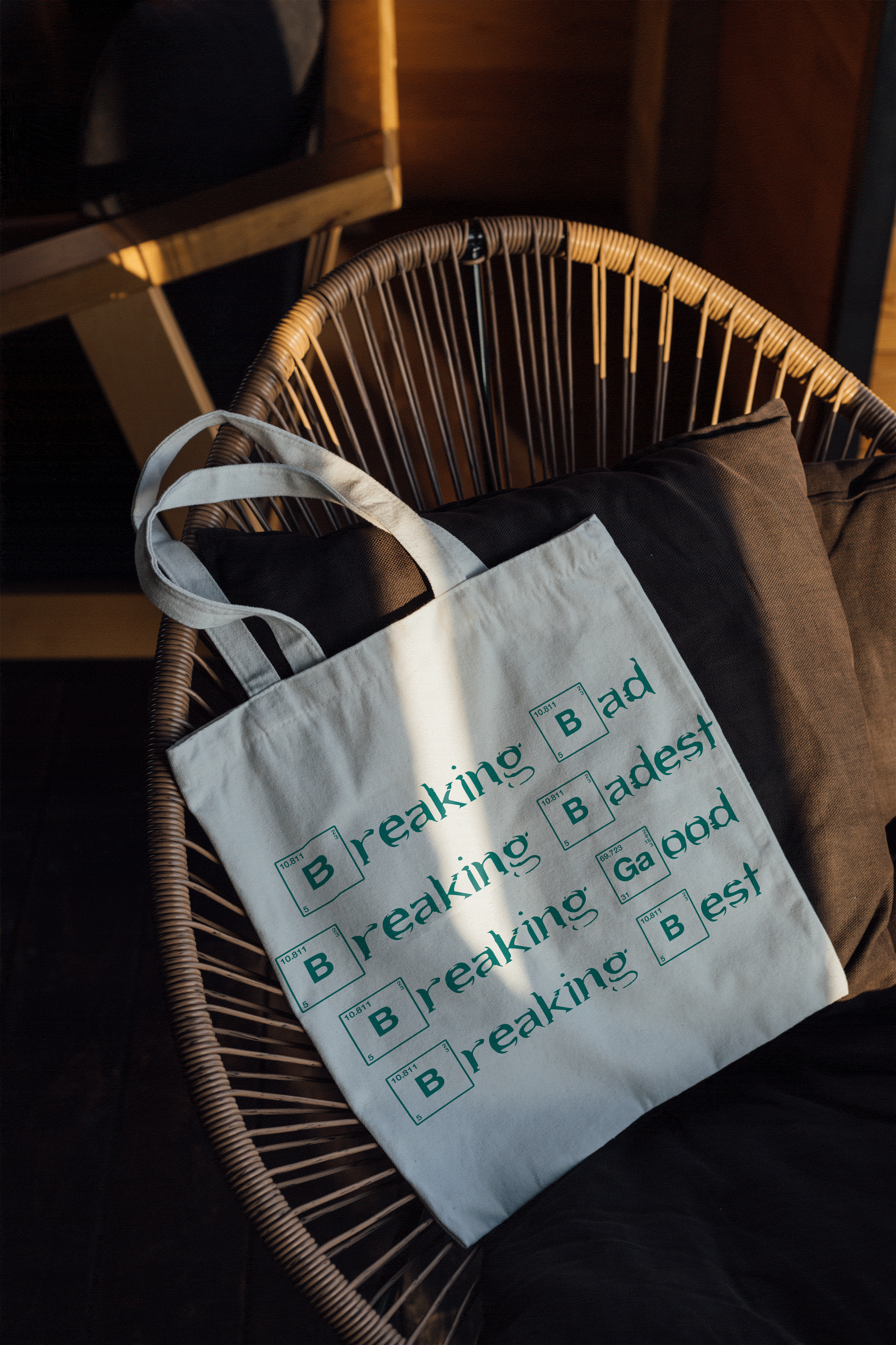 化学元素风帆布袋