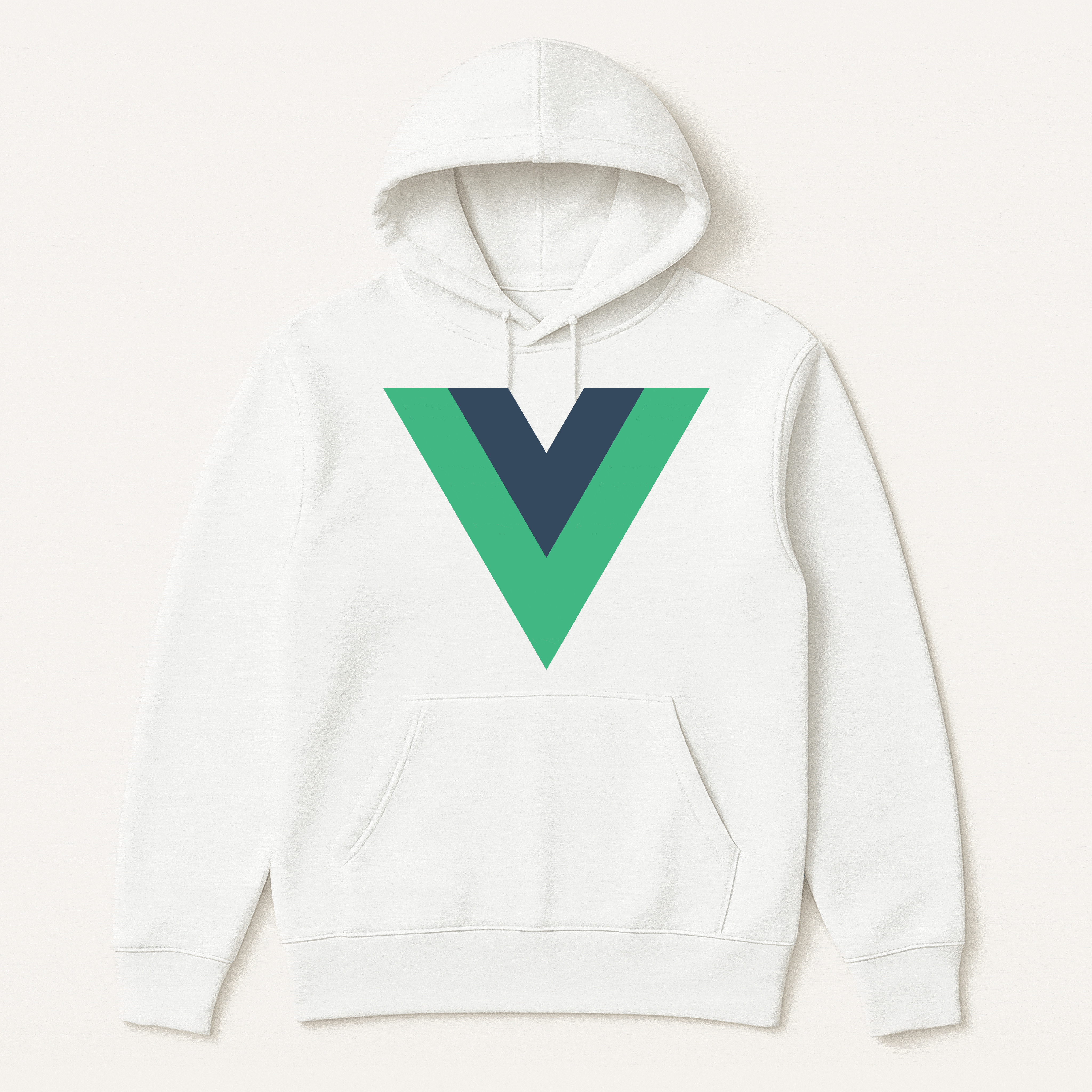 V字图案连帽卫衣