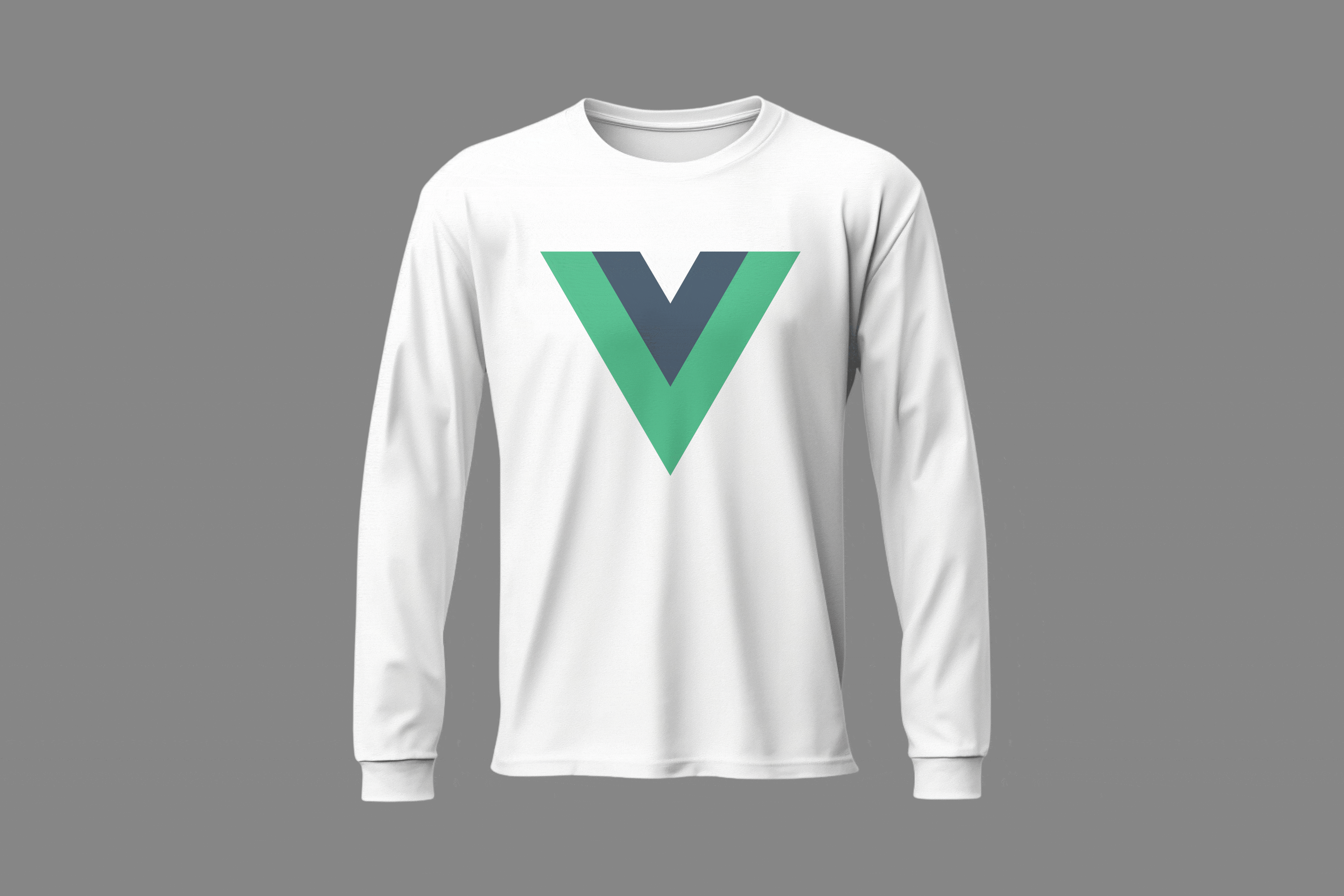 V字标志长袖T恤