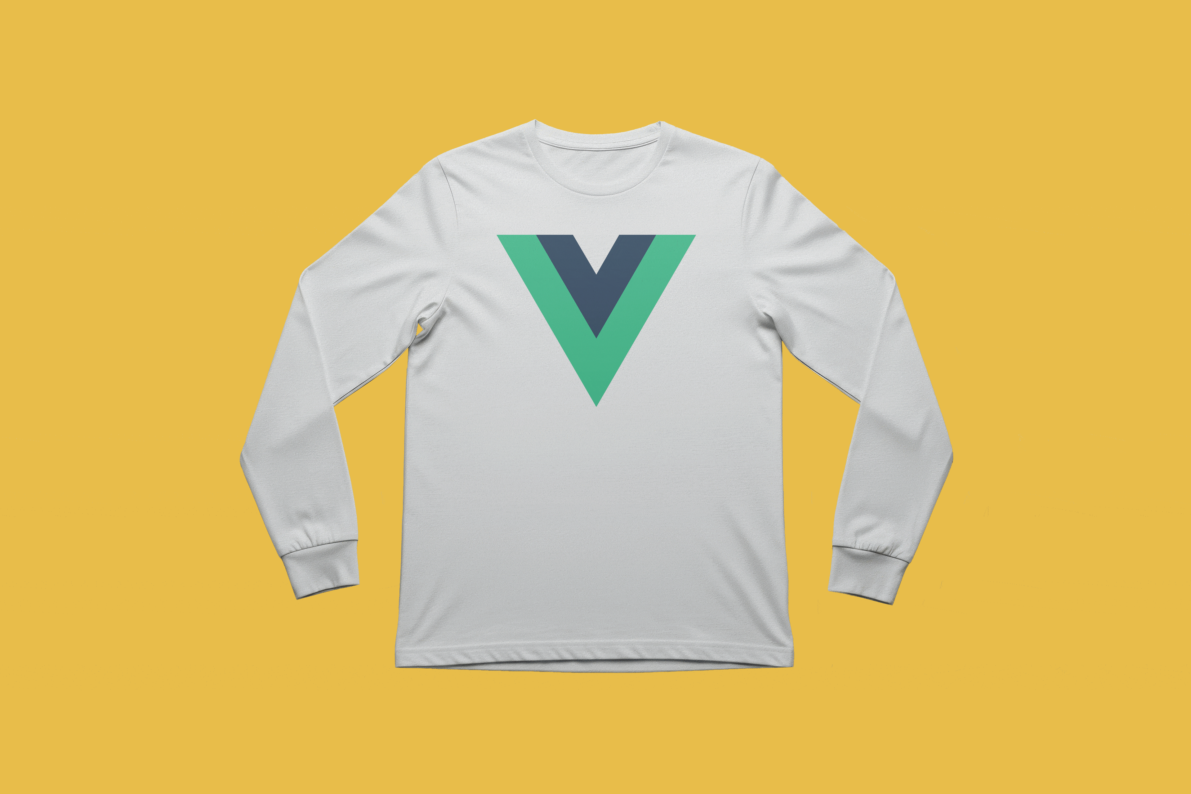 V字图案长袖T恤